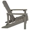 Flash Furniture Gray Poly Resin Adirondack 4 Pk 4-JJ-C14501-LTG-GG - alternate 10